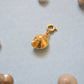 Sundial Shell Charm - Gold
