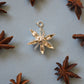 Star Anise Charm - Silver