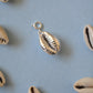 Cowrie Shell Charm - Silver