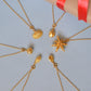 Star Anise Charm - Gold