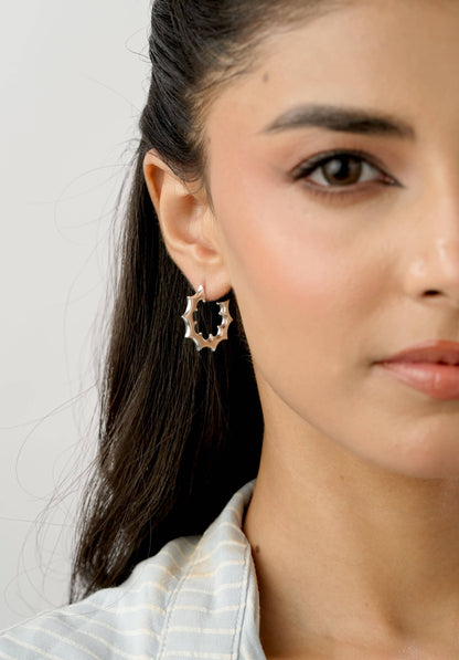 Cherry Hoops Silver