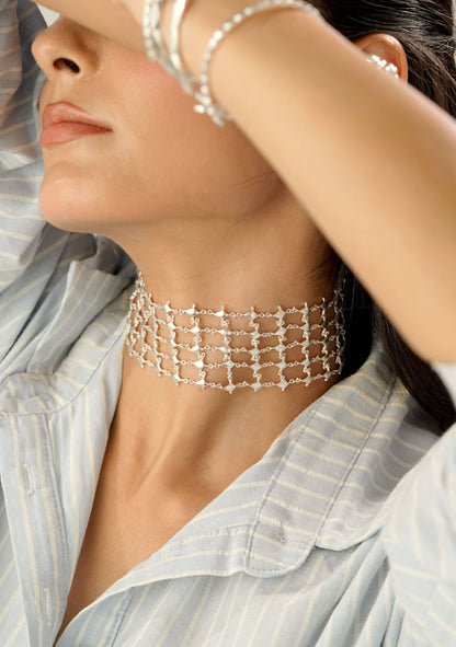 Raven Neckpiece Silver