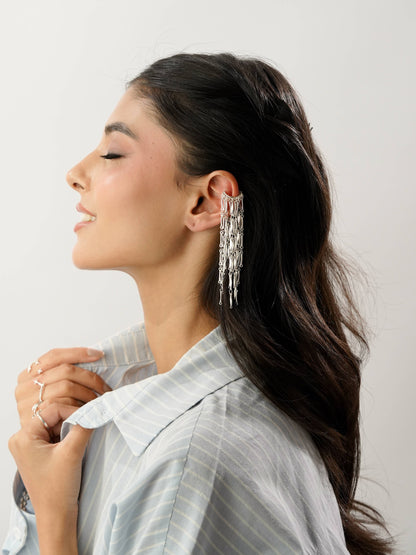 Waterfall Earcuff Silver