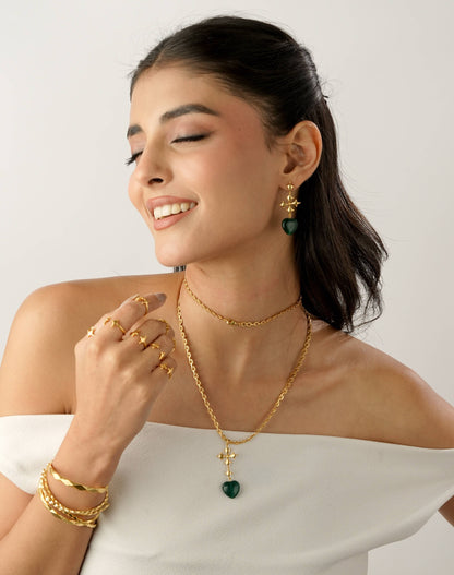Jade Heart Neckpiece