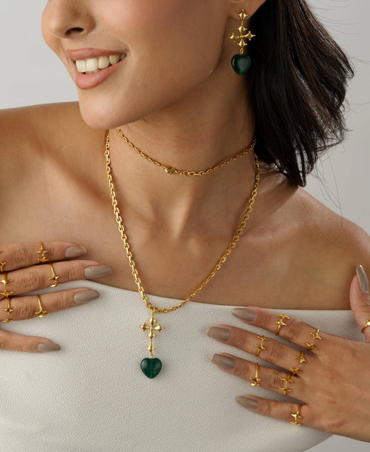 Jade Heart Neckpiece
