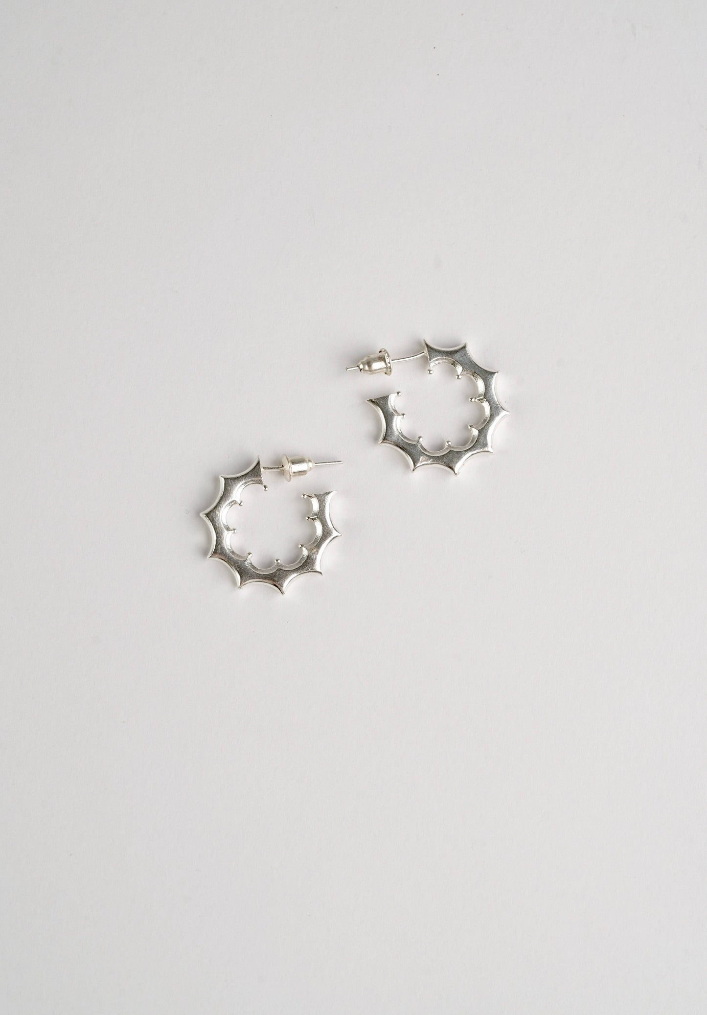 Cherry Hoops Silver
